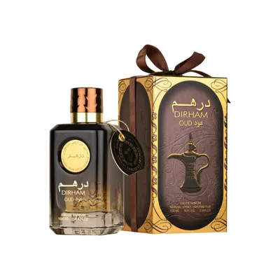 عطر درهم عود من أرض الزعفران، أو دو بارفان